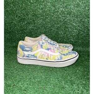 VANS Old‎ Skool Womens Size 7 Multicolor Tie Dye Skate Shoes Walking Sneakers